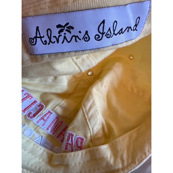 Panama City Beach Yellow Cap Hat By Alvins Island Adjustable - Picture 6 of 7